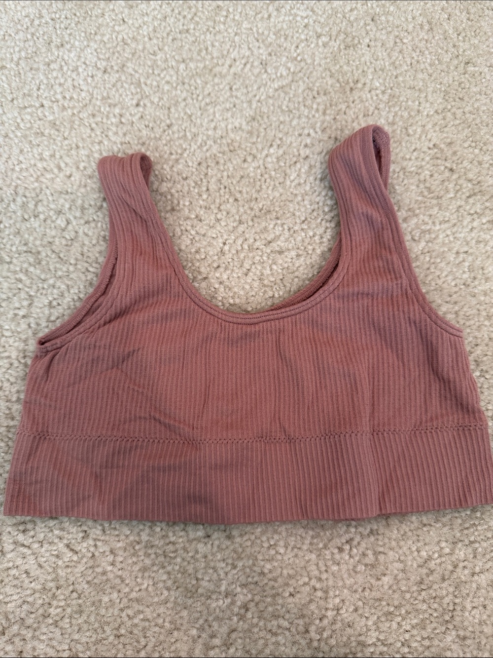 SKIMS Soft Ribbed Bra in Dusty Rose